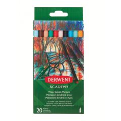 Carioci pe baza de apa, Carioci pe baza de apa DERWENT Academy, 20 buc/set, diverse culori - autograf.ro