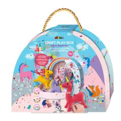 Art & Craft Nikidom Scrikss KOH-I-NOOR Gimboo Avenir, Set creativ DIY portabil - Lumea Fantastica a Unicornilor cu activitati de cusut, construit si joc de rol - autograf.ro