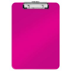 Clipboard-uri Donau Alco Leitz, Clipboard LEITZ WOW, simplu, PS, A4, 100 coli, roz - autograf.ro