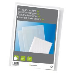 Raspundel Istetel, Coperta PP - 120 microni, pentru caiet A4, 3 buc/set, AURORA - transparent cristal - autograf.ro