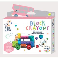 Art & Craft Nikidom Scrikss KOH-I-NOOR Gimboo Avenir, Creioane cerate interconectabile Block Crayons - Autobuz Scolar, Haku Yoka - autograf.ro