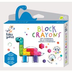 Art & Craft Nikidom Scrikss KOH-I-NOOR Gimboo Avenir, Creioane cerate interconectabile Block Crayons - Dinozaur Brachiosaurus, Haku Yoka - autograf.ro