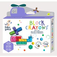 Art & Craft Nikidom Scrikss KOH-I-NOOR Gimboo Avenir, Creioane cerate interconectabile Block Crayons - Elicopter, Haku Yoka - autograf.ro