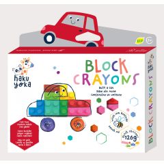 Art & Craft Nikidom Scrikss KOH-I-NOOR Gimboo Avenir, Creioane cerate interconectabile Block Crayons - Masina, Haku Yoka - autograf.ro