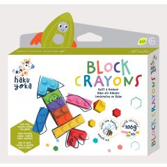 Art & Craft Nikidom Scrikss KOH-I-NOOR Gimboo Avenir, Creioane cerate interconectabile Block Crayons - Racheta, Haku Yoka - autograf.ro