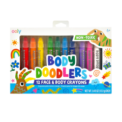 Articole de Craciun- Calendare de Advent, Creioane pictura pentru fata si piele, Body Doodlers, set de 12 - autograf.ro