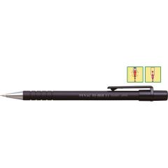 Creioane mecanice Q-connect Standardgraph Scrikss Penac Silka Parker EBERHARD FABER Iternet Donau Alpino, Creion mecanic PENAC RB-085M, rubber grip, 0.5mm, con si varf metalic - corp negru - autograf.ro