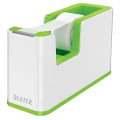 Raspundel Istetel, Dispenser banda adeziva LEITZ WOW, PS, banda inclusa, culori duale, alb-verde - autograf.ro