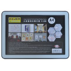 Suporti si aviziere, Display nume din plastic, 297 x 210mm, KEJEA - negru - autograf.ro