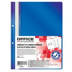 Raspundel Istetel, Dosar plastic PP cu sina, cu gauri, grosime 100/170 microni, 50 buc/set, Office Products - bleumarin - autograf.ro