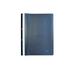 Dosare, mape si folii Q-connect Optima, Dosar plastic PP cu sina, cu gauri, grosime 120/180 microni, 10 buc/set, Optima - negru - autograf.ro