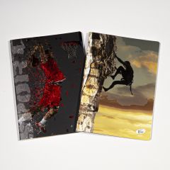Caiete, Caiet A5, 48 file, 80gsm, coperta carton 300gsm, design sports - matematica - autograf.ro