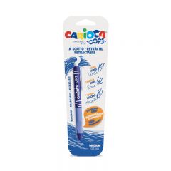 Pixuri Leitz Carioca, Pix erasable, 0.7mm, retractabil, CARIOCA Oops - albastru - autograf.ro