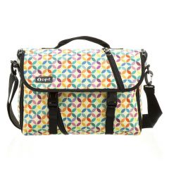 Zipit, Geanta reversibila ZIPIT, cu husa laptop 14 inch - cercuri colorate - autograf.ro