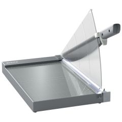 Tehnica de birou, Ghilotina LEITZ Office Pro Precision, A4 MAXI, 25 coli, indicator laser inclus, gri - autograf.ro