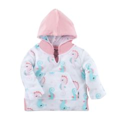 Zoocchini, Poncho Baie UPF50 +, Zoocchini, 0-12 Luni, Seahorse - autograf.ro