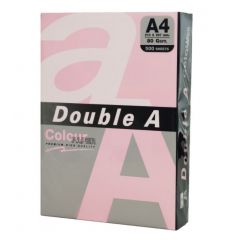 Hartie copiator A3, A5 si color, Hartie color pentru copiator  A4,  80g/mp, 100coli/top, Double A - pastel pink - autograf.ro