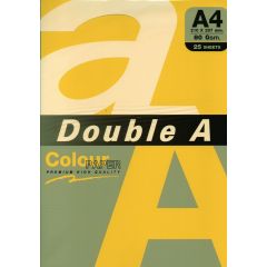 Raspundel Istetel, Hartie color pentru copiator  A4,  80g/mp,  25coli/top, Double A - lemon intens - autograf.ro