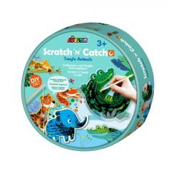 Bijuterii, Joc de pescuit 2in1 razuibil - Scratch  N  Catch- Animale Jungla - autograf.ro