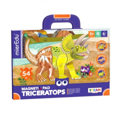 Jocuri educative Edtech mierEdu, Joc magnetic educativ -Triceraptors - autograf.ro