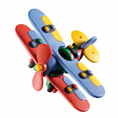 Jucarii, Jucarie de construit mic-o-mic 3D Biplanor 089.005, 14.3 cm 089.005 - autograf.ro
