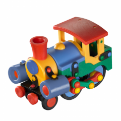 Jucarii, Jucarie de construit mic-o-mic 3D Locomotiva 089.070, 15 cm 089.070 - autograf.ro