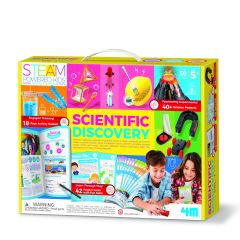 Jocuri educative Raspundel Istetel 4M, Kit stiintific - Descoperiri stiintifice Vol. 1 - 42 experimente, STEAM Kids - autograf.ro