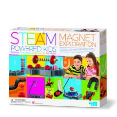 Jocuri educative Raspundel Istetel 4M, Kit stiintific - Explorarea Magnetica, STEAM Kids - autograf.ro