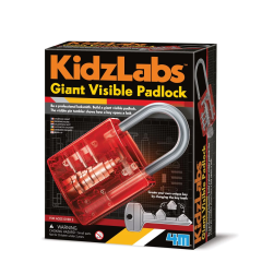 Jocuri educative, Lacat gigant translucid KidzLabs - autograf.ro
