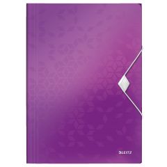 Dosare, mape si folii Bantex Leitz, Mapa cu elastic LEITZ WOW, PP, A4, 150 coli, mov - autograf.ro