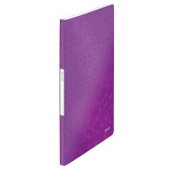 Leitz, Mapa de prezentare LEITZ WOW, coperta moale, PP, A4, 20 de folii, mov - autograf.ro