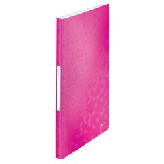 Leitz, Mapa de prezentare LEITZ WOW, coperta moale, PP, A4, 40 de folii, roz - autograf.ro