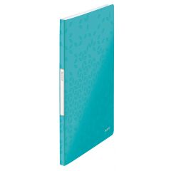 Dosare, mape si folii, Mapa de prezentare LEITZ WOW, coperta moale, PP, A4, 20 de folii, turcoaz - autograf.ro