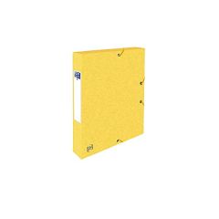 Dosare, mape si folii Oxford, Mapa A4, carton MultiStrat 390g/mp, cu elastic, 40mm latime, OXFORD Top File - galben - autograf.ro