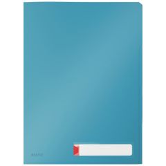 Dosare, mape si folii Bantex Leitz, Mapa LEITZ Cosy, cu eticheta si 3 separatoare, PP, A4, 40 coli, albastru celest - autograf.ro