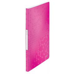 Leitz, Mapa de prezentare LEITZ WOW, coperta moale, PP, A4, 20 de folii, roz - autograf.ro