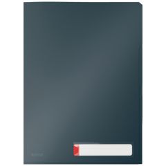 Dosare, mape si folii Bantex Leitz, Mapa LEITZ Cosy, cu eticheta si 3 separatoare, PP, A4, 40 coli, gri antracit - autograf.ro