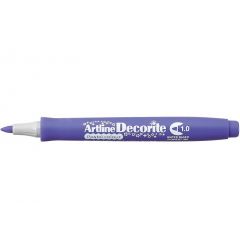 Artline, Marker ARTLINE Decorite, varf rotund 1.0mm - mov pastel - autograf.ro