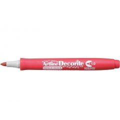 Artline, Marker ARTLINE Decorite, varf rotund 1.0mm - rosu metalizat - autograf.ro