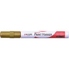 Carioci Penac, Marker cu vopsea PENAC, rezistent la temperaturi inalte, varf rotund, grosime scriere 2-4mm - auriu - autograf.ro