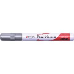 Carioci cu vopsea, Marker cu vopsea PENAC, rezistent la temperaturi inalte, varf rotund, grosime scriere 2-4mm - argint - autograf.ro