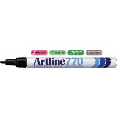 Markere Artline, Marker ARTLINE 770, pentru pachete congelate, corp metalic, varf rotund 1.0mm - negru - autograf.ro