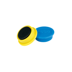 Table magnetice, Magneti pentru table NOBO, diametru 24 mm, sustin 4 coli, 10 buc/set, diverse culori - autograf.ro