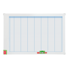 Suporti si aviziere, Organizator NOBO Performance, saptamanal, magnetic, 90x60 cm, kit de planificare inclus, albastru - autograf.ro
