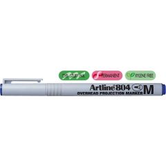 Artline, OHP Non-Permanent marker ARTLINE 804, varf mediu - 1.0mm - albastru - autograf.ro