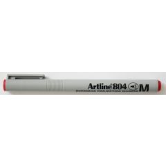 Artline, OHP Non-Permanent marker ARTLINE 804, varf mediu - 1.0mm - rosu - autograf.ro