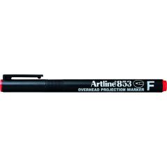 Markere, OHP Permanent marker ARTLINE 853, varf fin - 0.5mm - rosu - autograf.ro