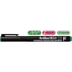 Markere, OHP Permanent marker ARTLINE 853, varf fin - 0.5mm - verde - autograf.ro