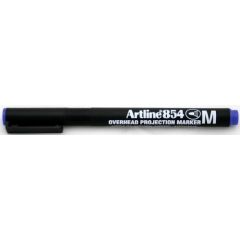 Artline, OHP Permanent marker ARTLINE 854, varf mediu - 1.0mm - albastru - autograf.ro