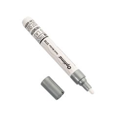 Carioci cu vopsea, Marker cu vopsea Optima Paint 3710, varf rotund 4.5mm, grosime scriere 2-3mm - argintiu - autograf.ro